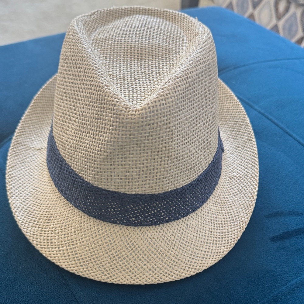 Amazon Cream and Blue Women's Fedora Hat
